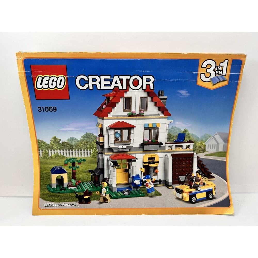 Lego Creator 3-In-1 Modular Family Villa 31069‎ - Instruction Manual Book Only